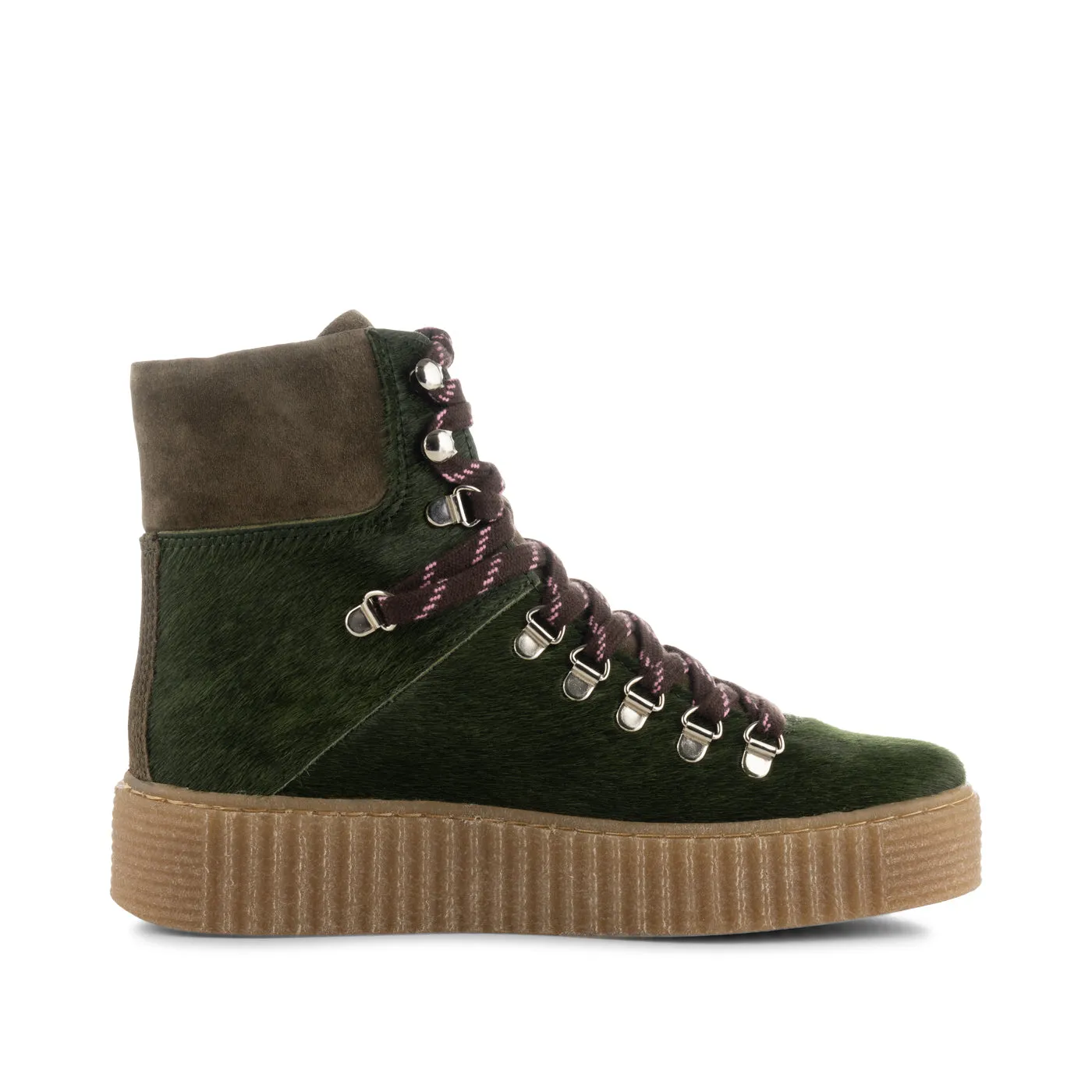 Agda støvle ruskind - KHAKI PONY