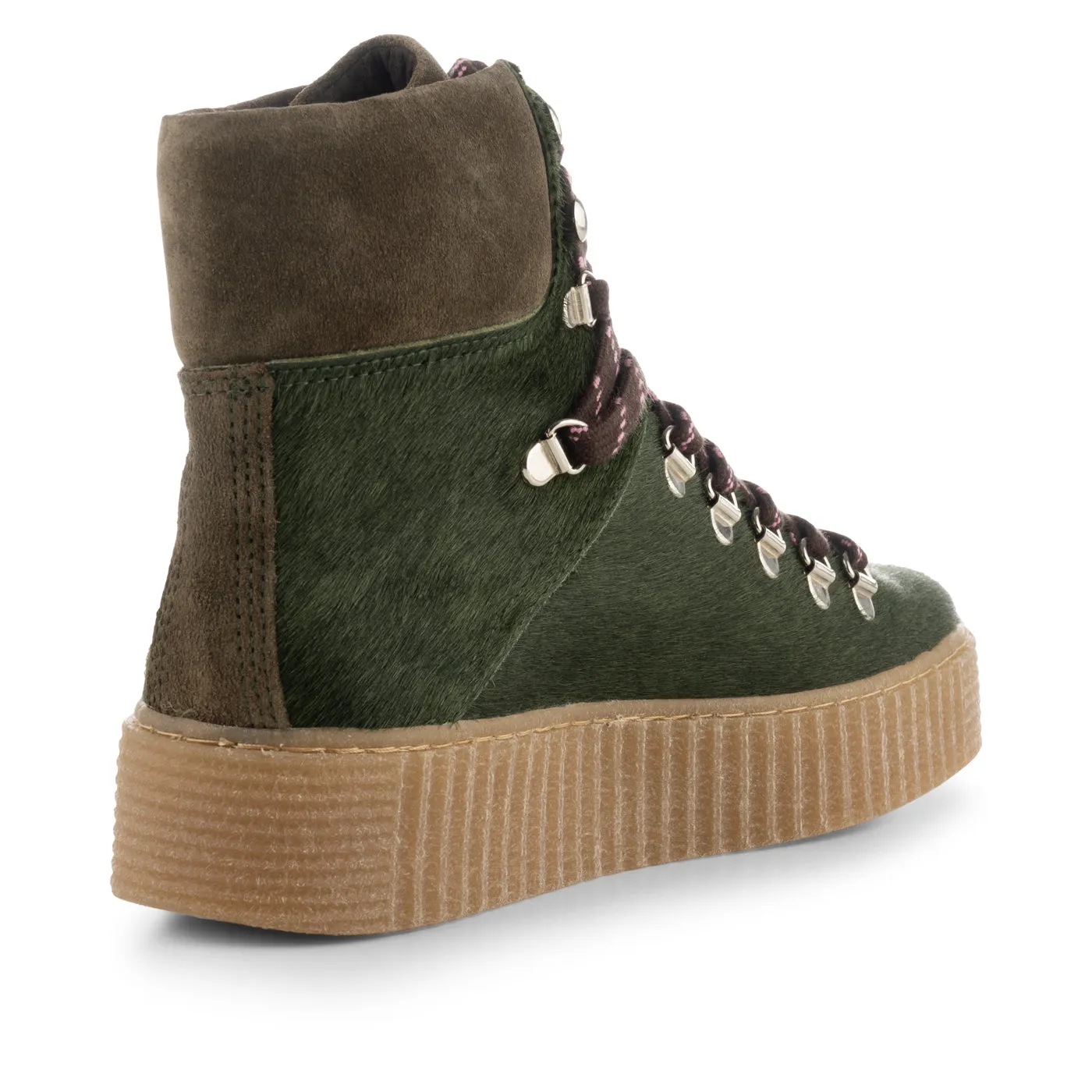 Agda støvle ruskind - KHAKI PONY