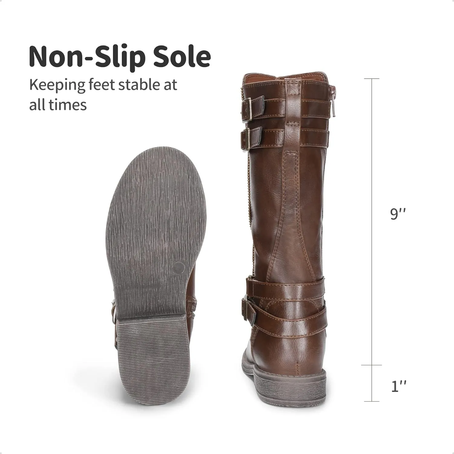 DREAM PAIRS Girls Knee High Fashion Riding Boots for Toddler/Little Kid/Big Kid
