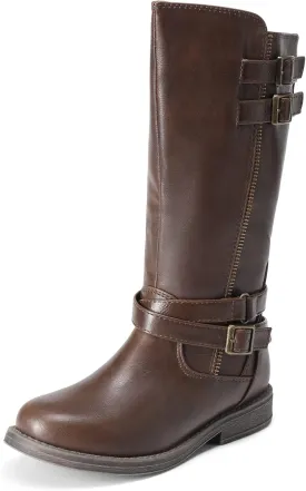DREAM PAIRS Girls Knee High Fashion Riding Boots for Toddler/Little Kid/Big Kid