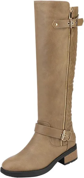 DREAM PAIRS Women's Knee High Boots Wide Calf Low Heel Riding Boots Fall Tall Boots for Women DREAM PAIRS Women's Knee High Boots Wide Calf Low Heel Riding Boots Fall Tall Boots for Women