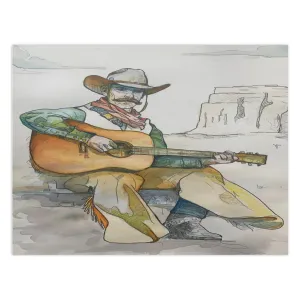Folded Cards - Cowboy guitar