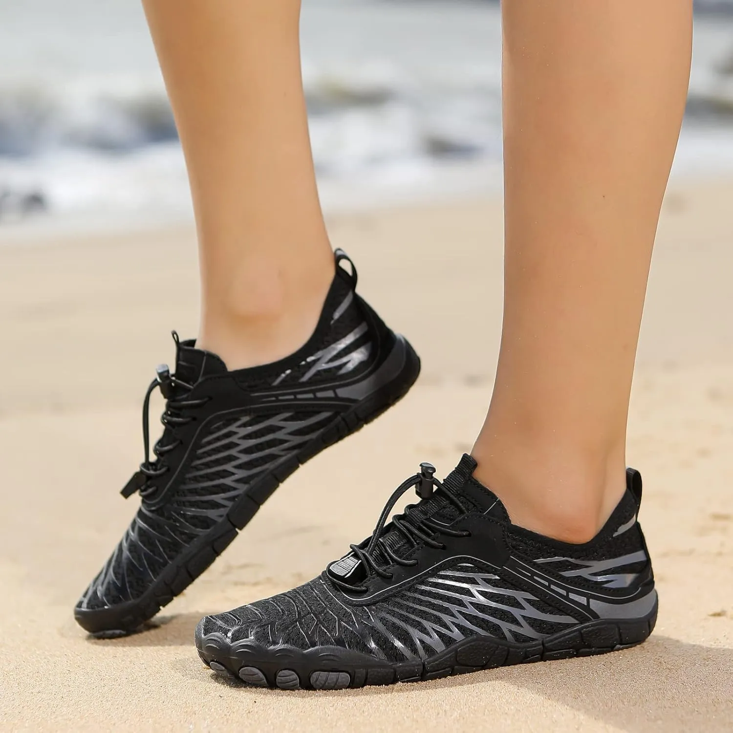 Hike Barefoot Shoes for Women Men Breathable & Non-Slip Athletic Footwear Wide Toe Water Shoes
