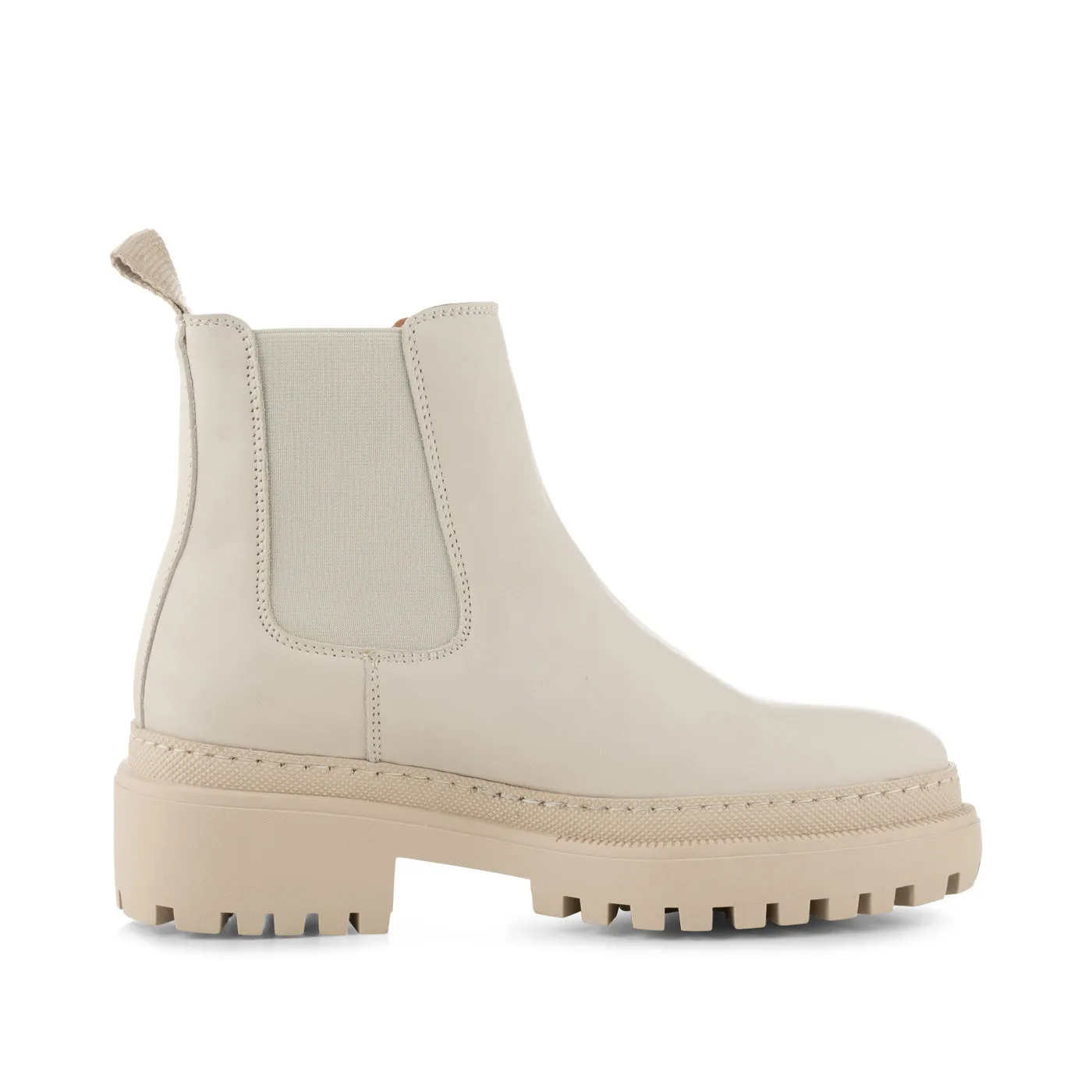Iona chelsea støvle læder - OFF WHITE