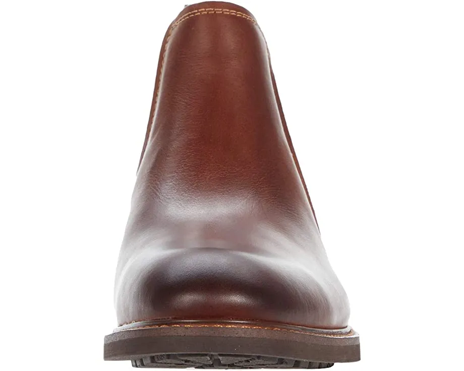 Lodge Plain Toe Gore Boot Florsheim, smooth chestnut