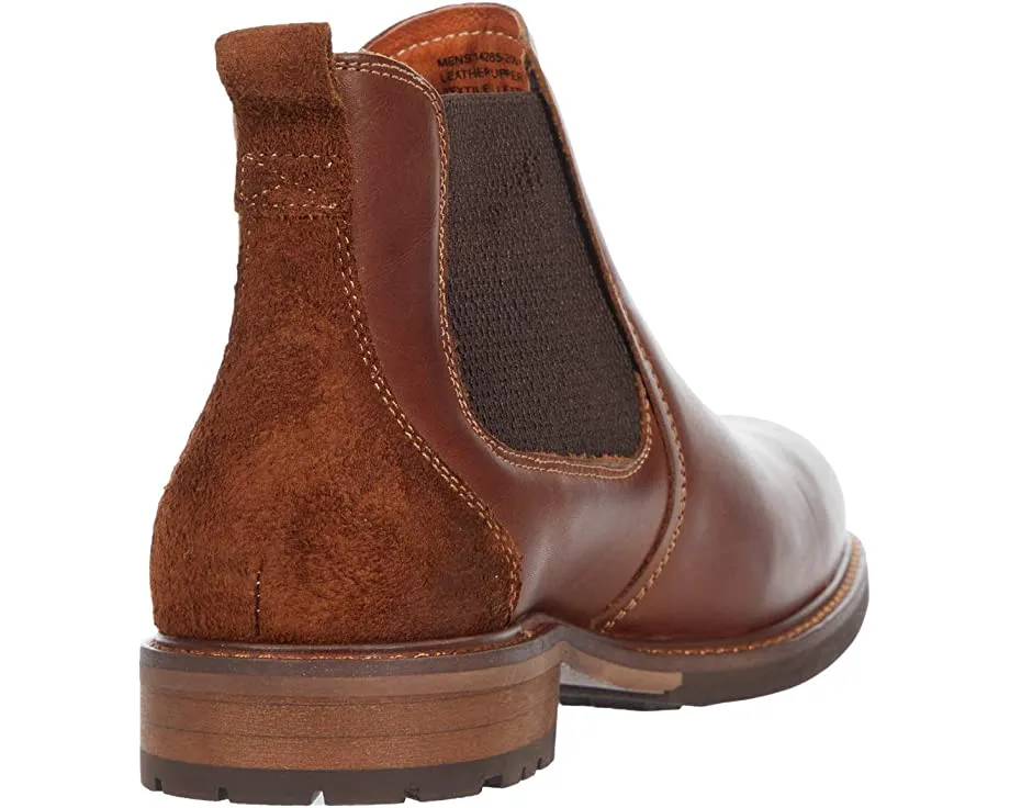 Lodge Plain Toe Gore Boot Florsheim, smooth chestnut