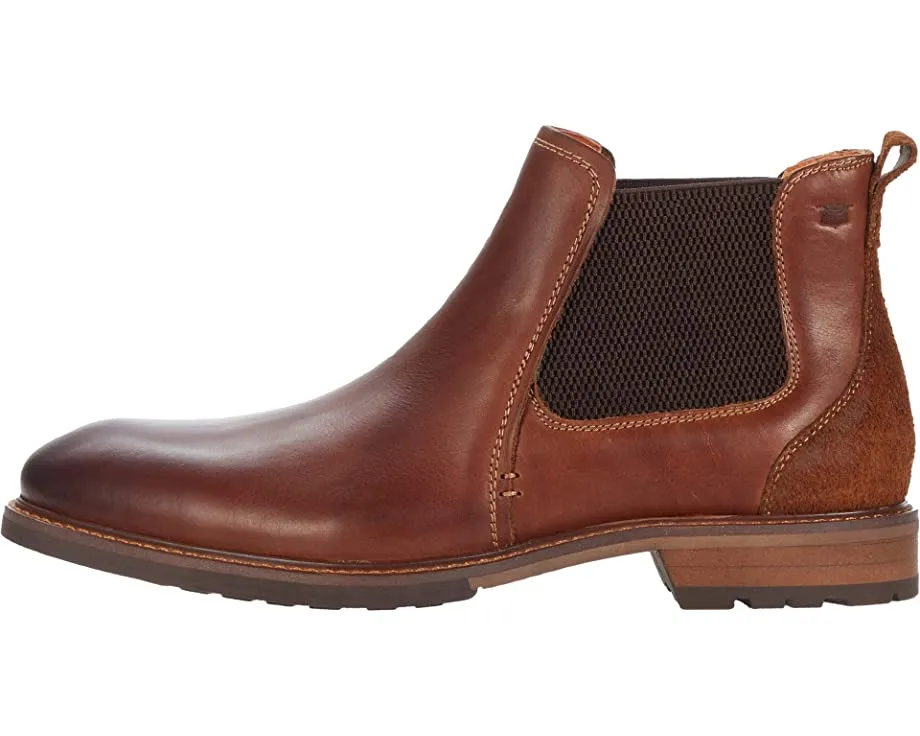 Lodge Plain Toe Gore Boot Florsheim, smooth chestnut