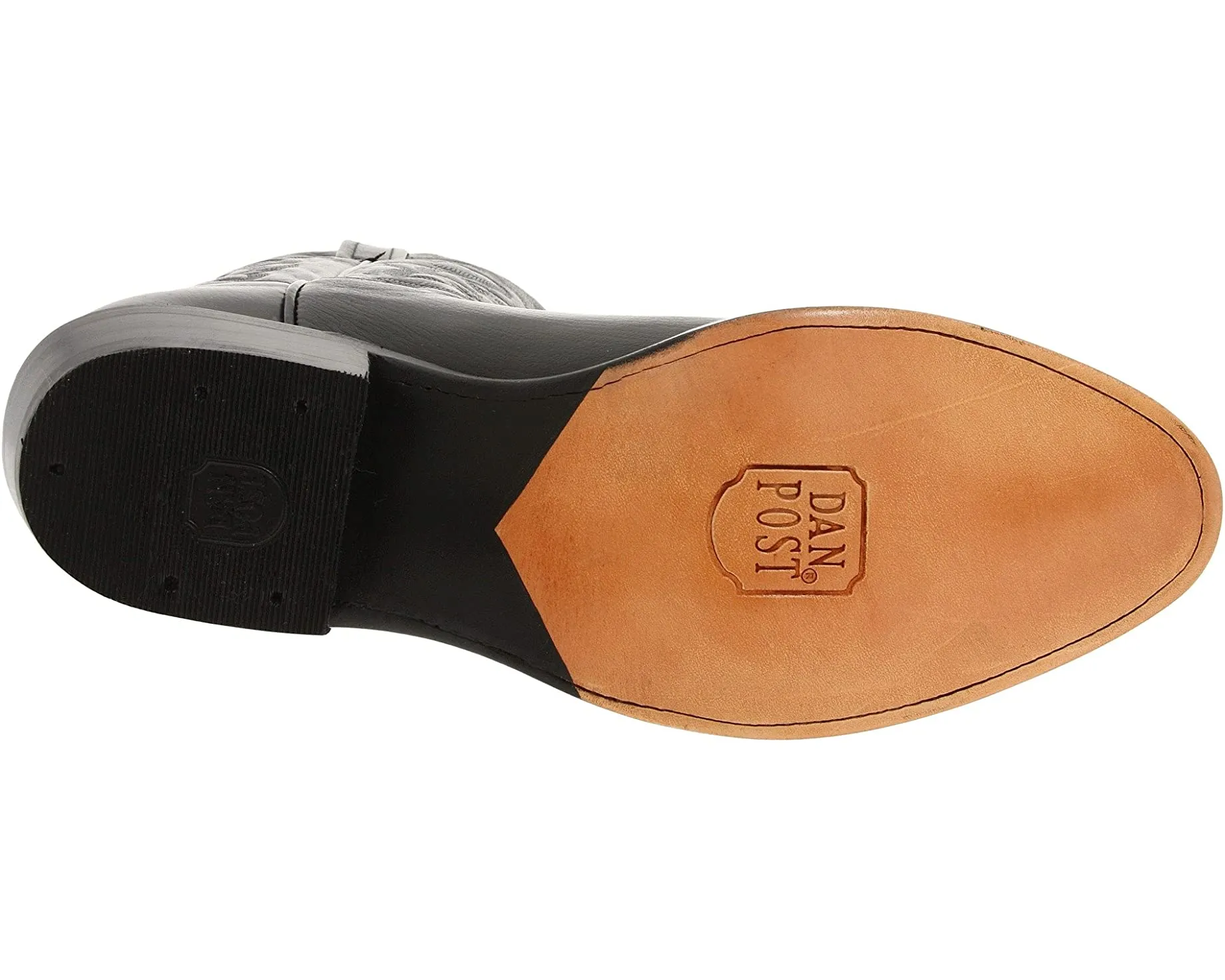 Milwaukee R Toe Dan Post Boots, Black