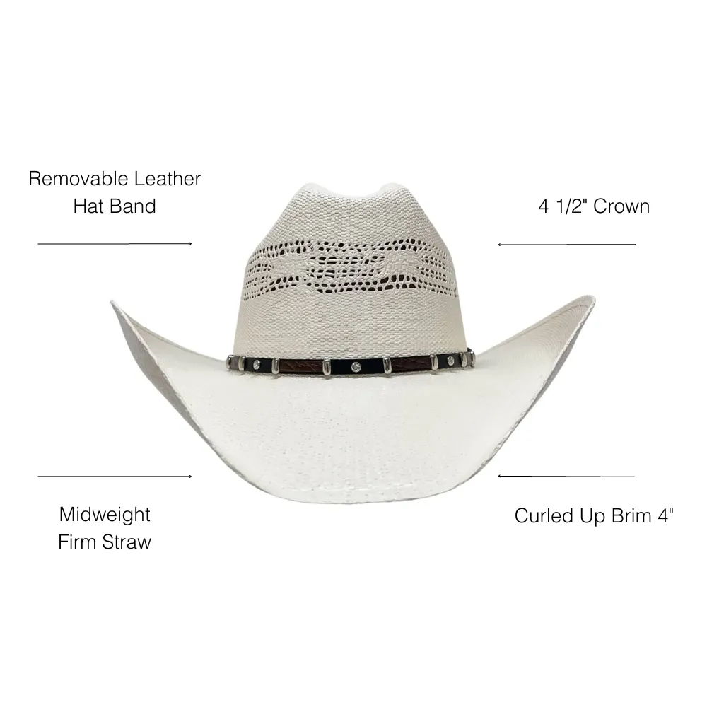 Montana | Mens Straw Cowboy Hat with Western Hat Band