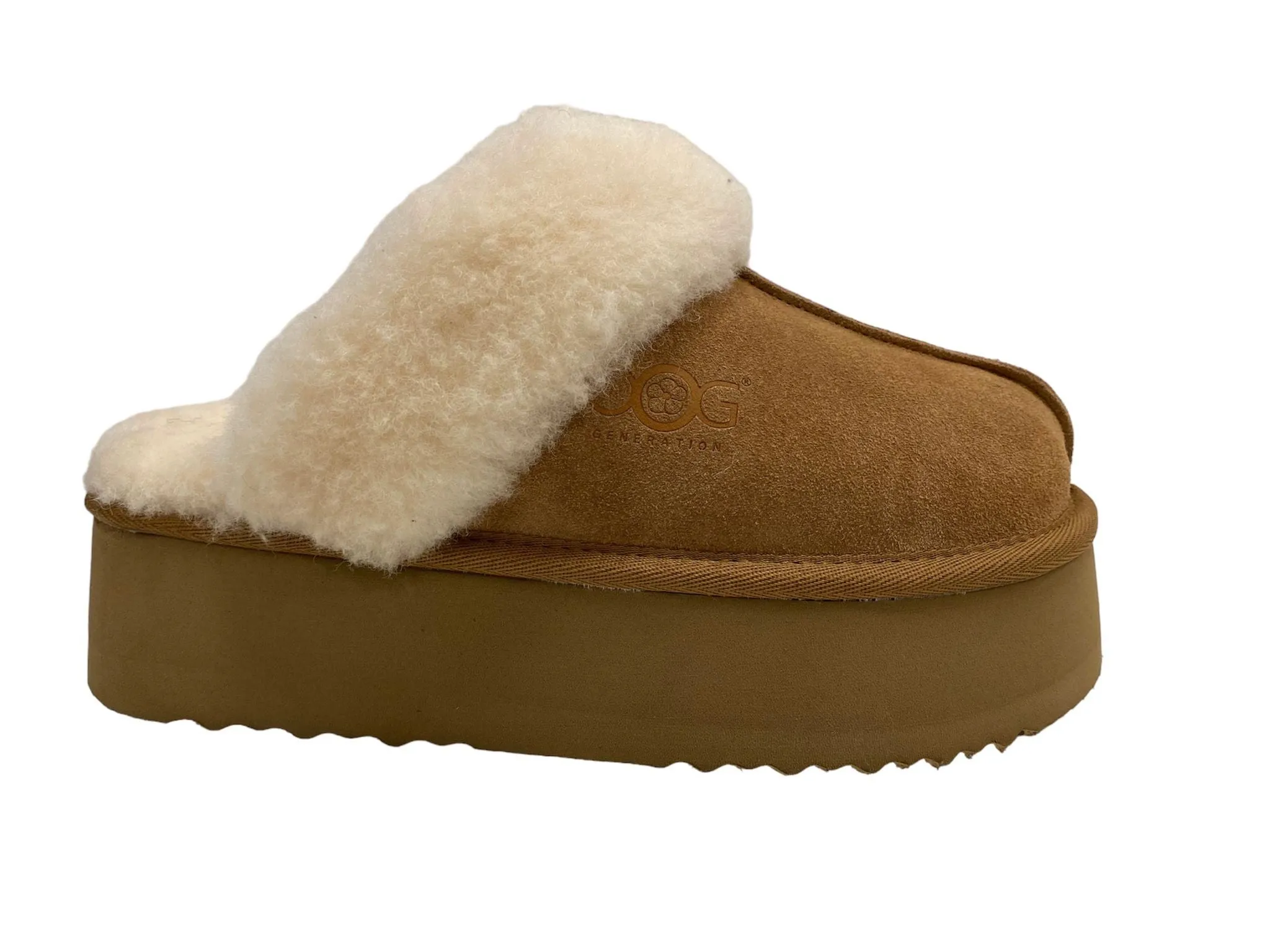 OBTC044 Mini OOG Design Slippers aus Leder für Damen