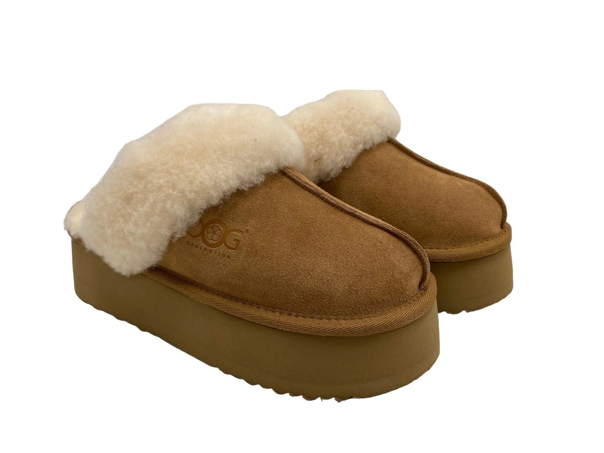 OBTC044 Mini OOG Design Slippers aus Leder für Damen