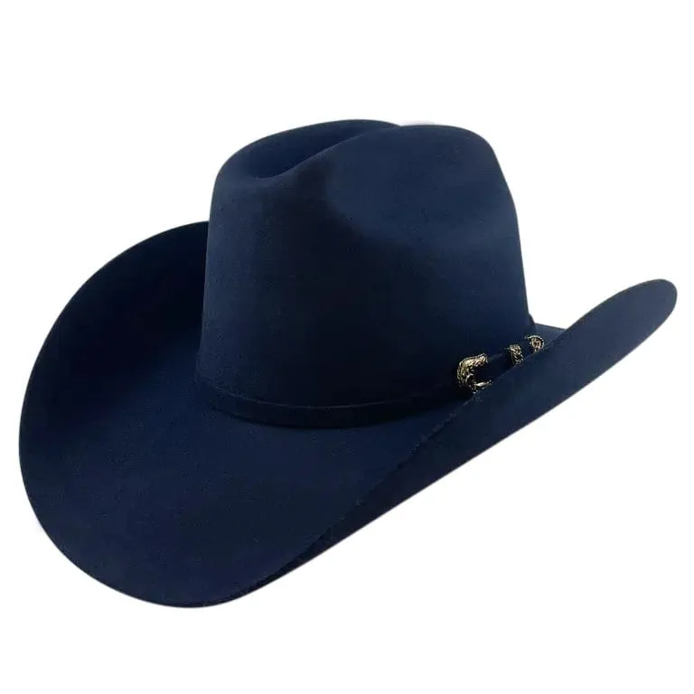 Tombstone 20X Cowboy Felt Hat Los Dos Carnales Shape Navy Blue TOM-2401N