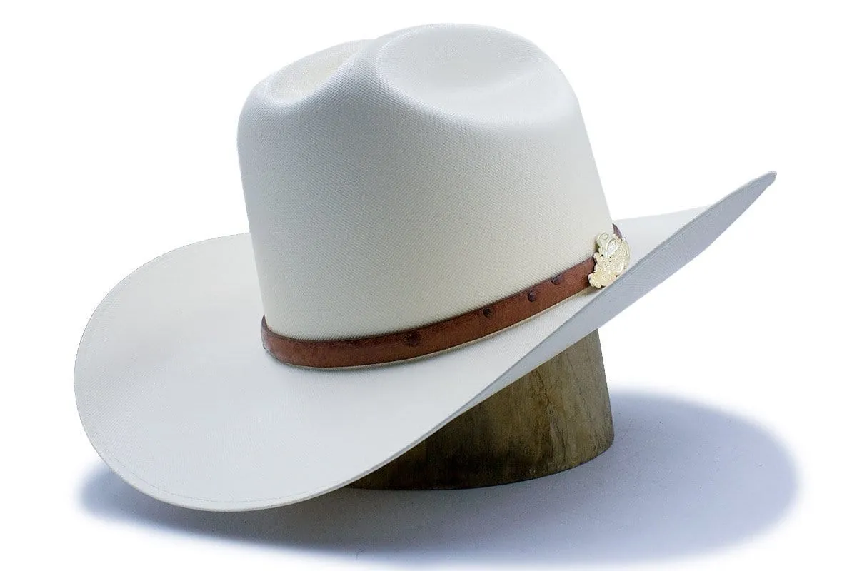 Tombstone 5,000X Cowboy Hat Sinaloa Shape With Feathers Brim 3 1/2"