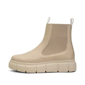Tove chelsea støvle læder - OFF WHITE