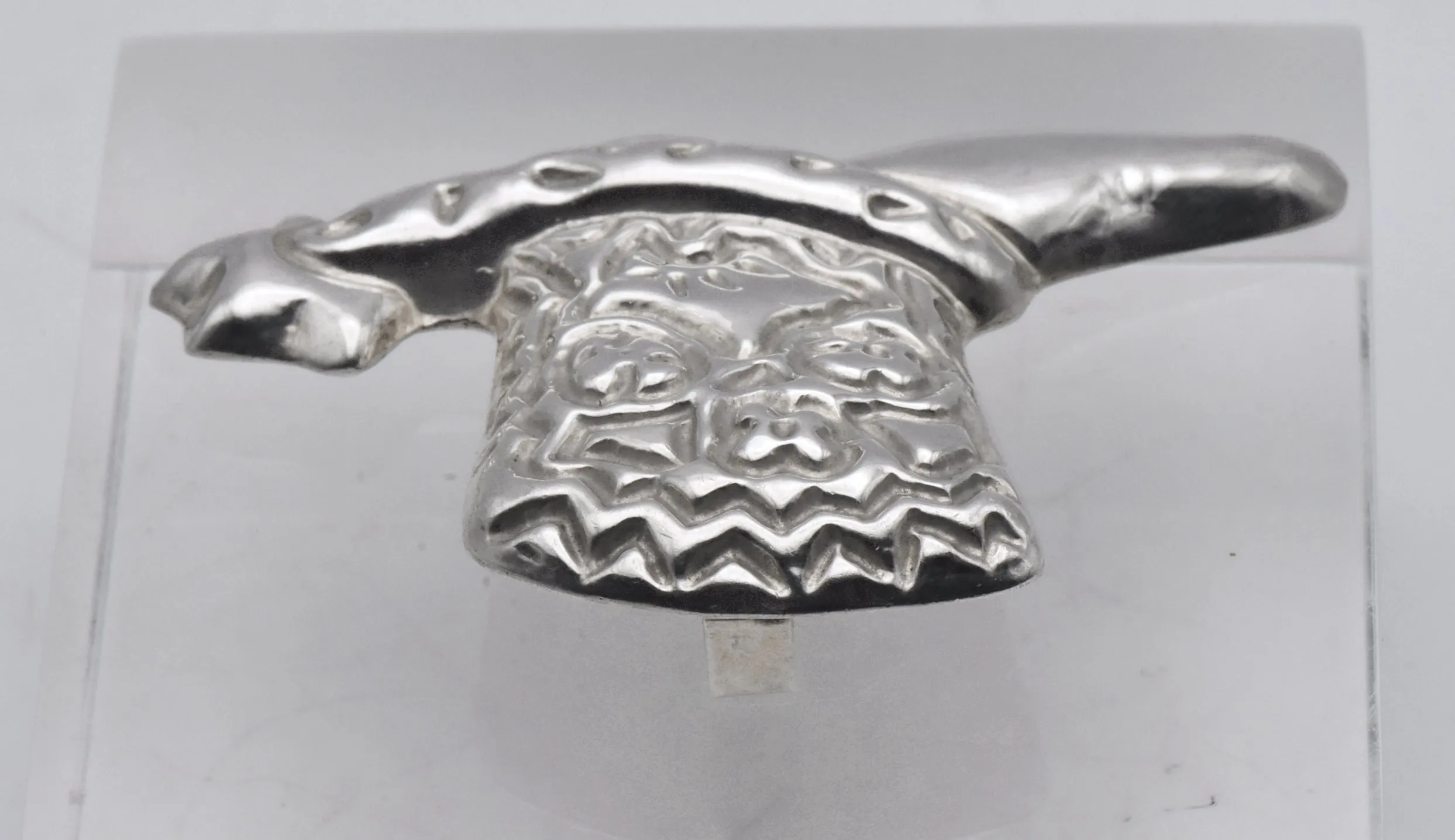 Vintage Handmade Mexican Sterling Silver Cowboy Boot with Spur Brooch/Pendant