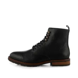 York snørestøvle læder - BLACK