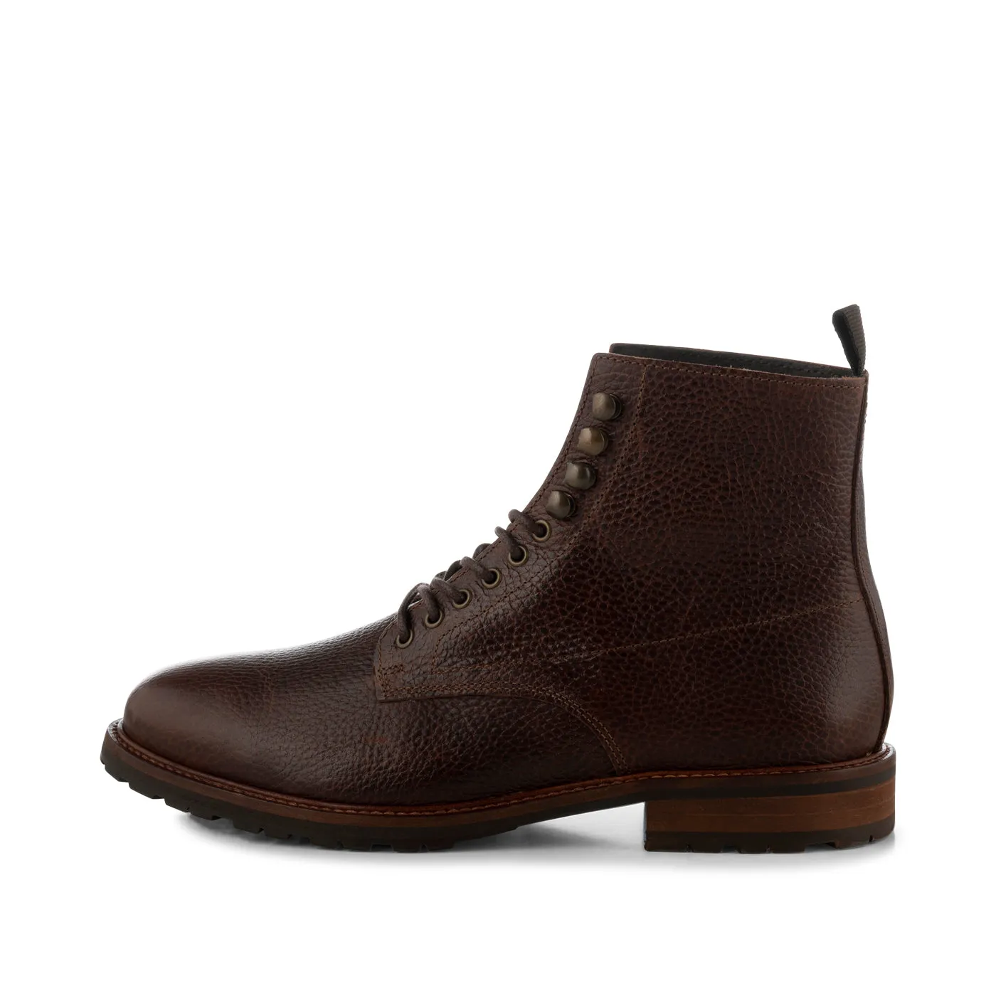 York snørestøvle læder - BROWN