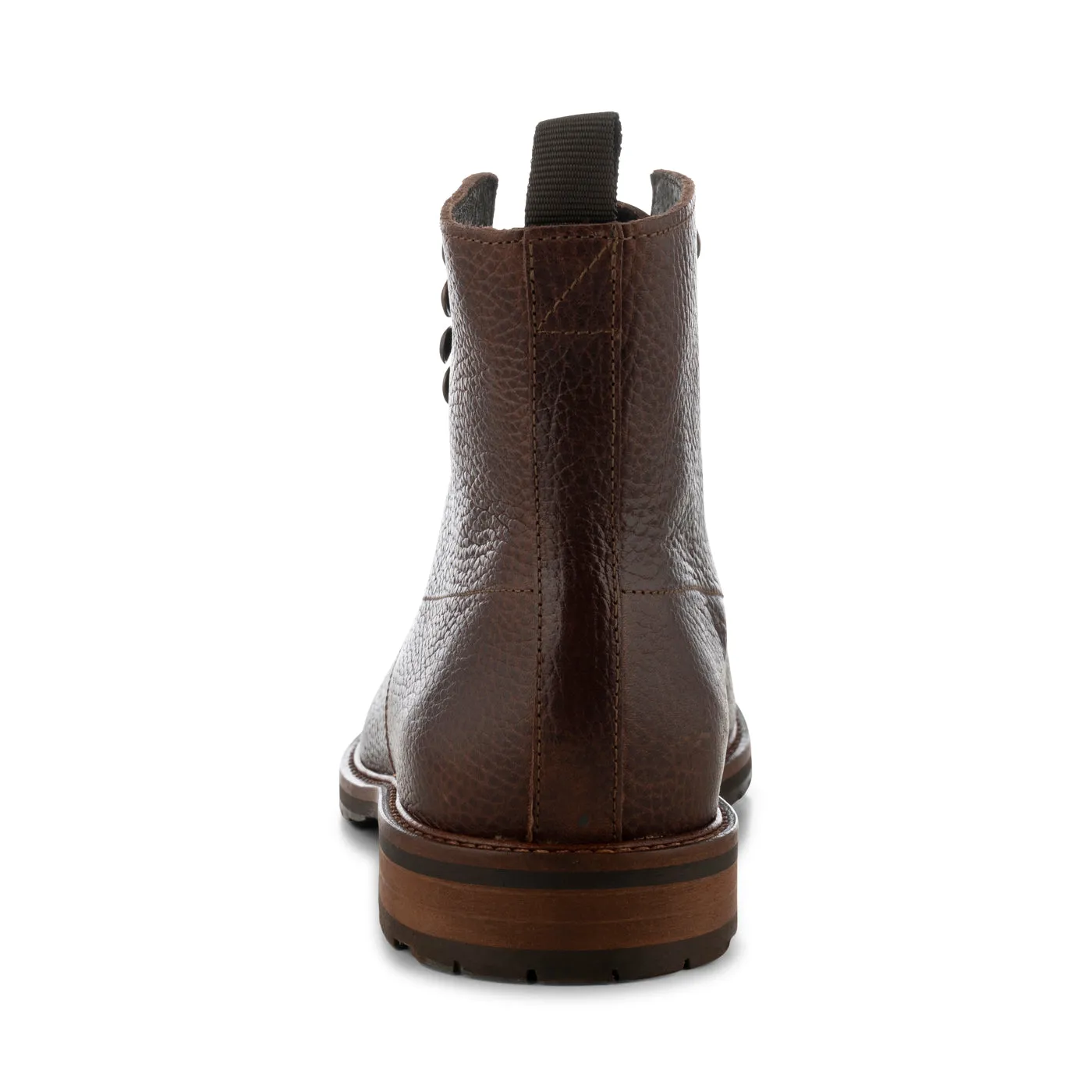 York snørestøvle læder - BROWN