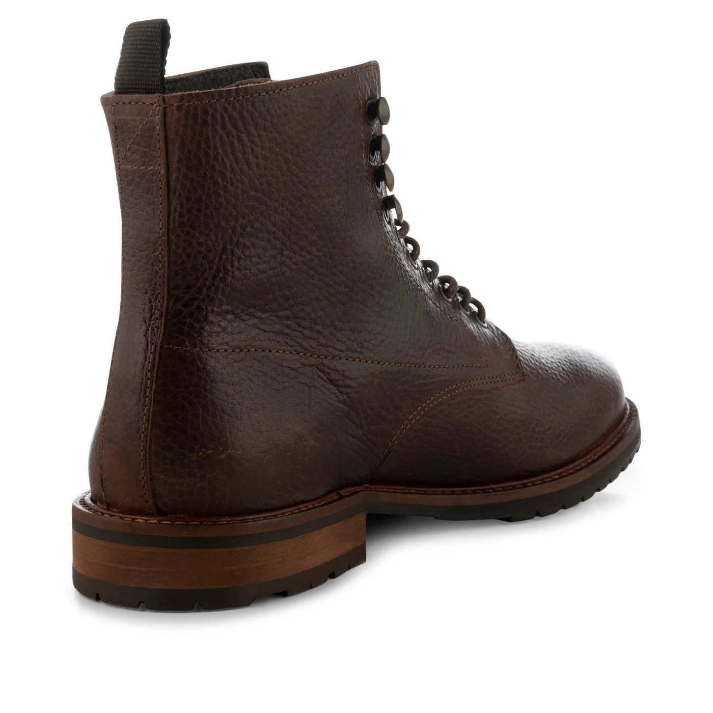 York snørestøvle læder - BROWN