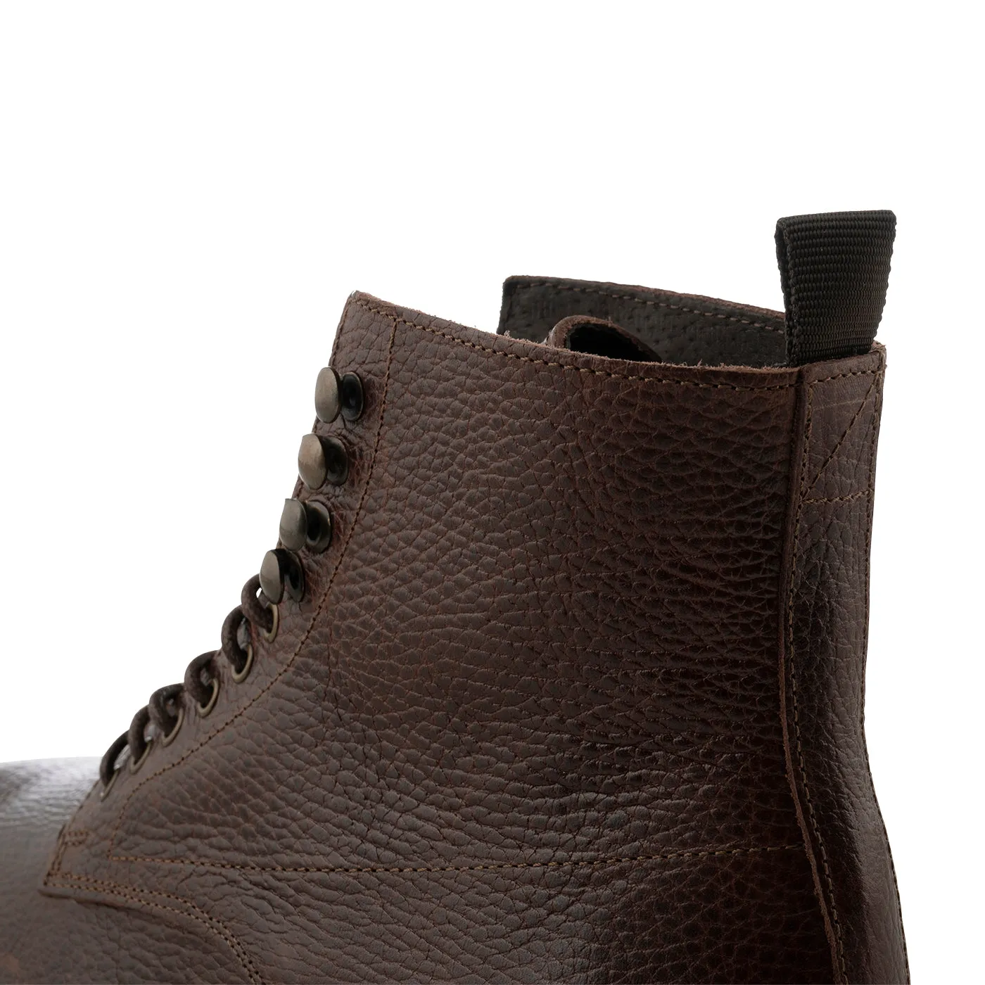 York snørestøvle læder - BROWN