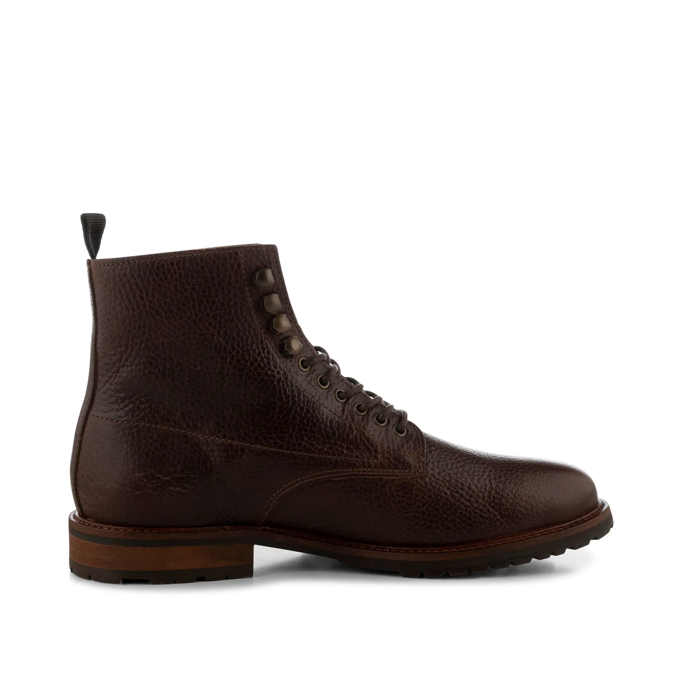 York snørestøvle læder - BROWN