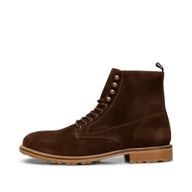 York snørestøvle ruskind - BROWN