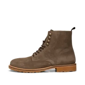 York snørestøvle ruskind - KHAKI