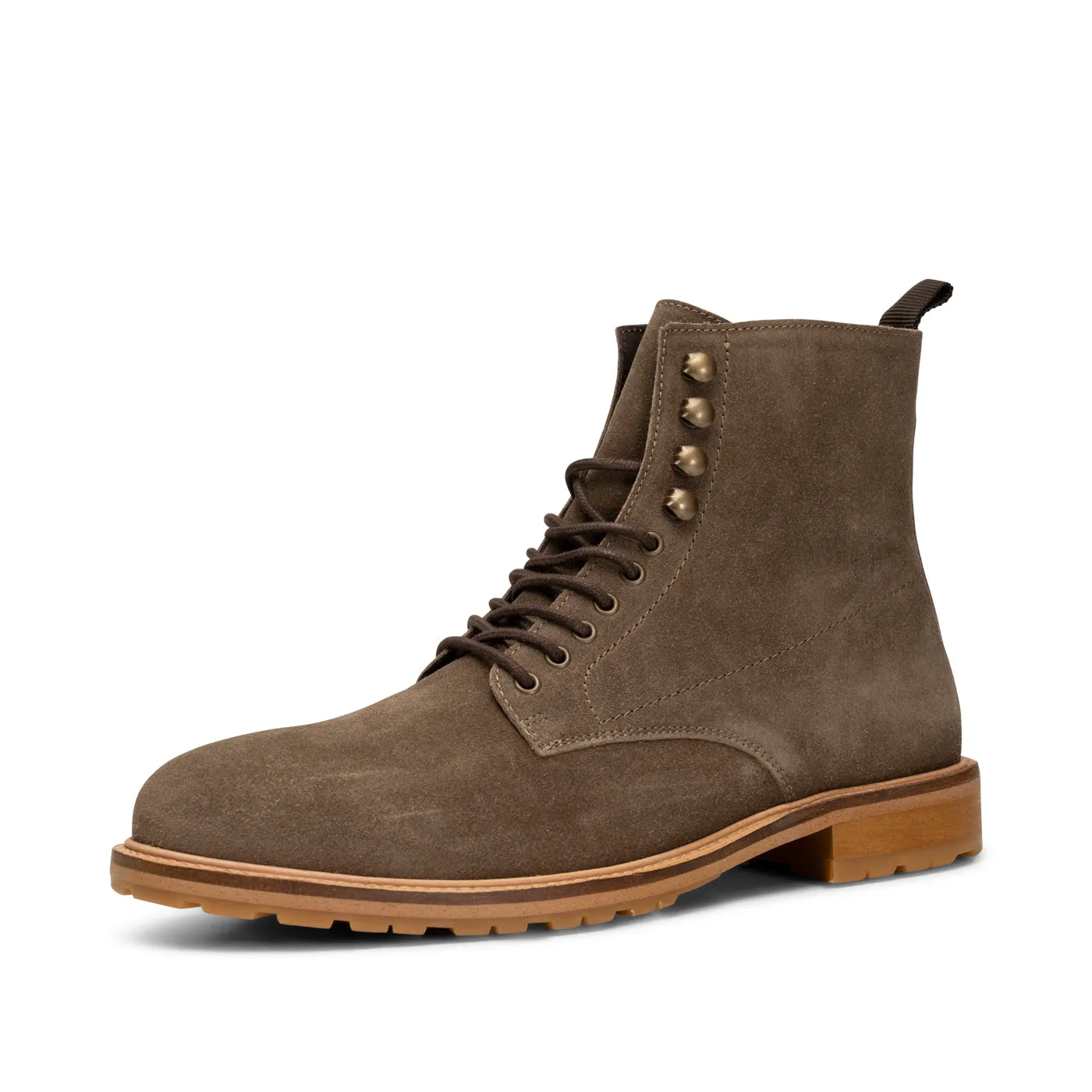 York snørestøvle ruskind - KHAKI