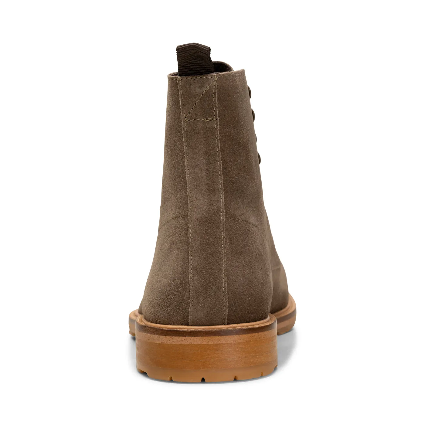York snørestøvle ruskind - KHAKI