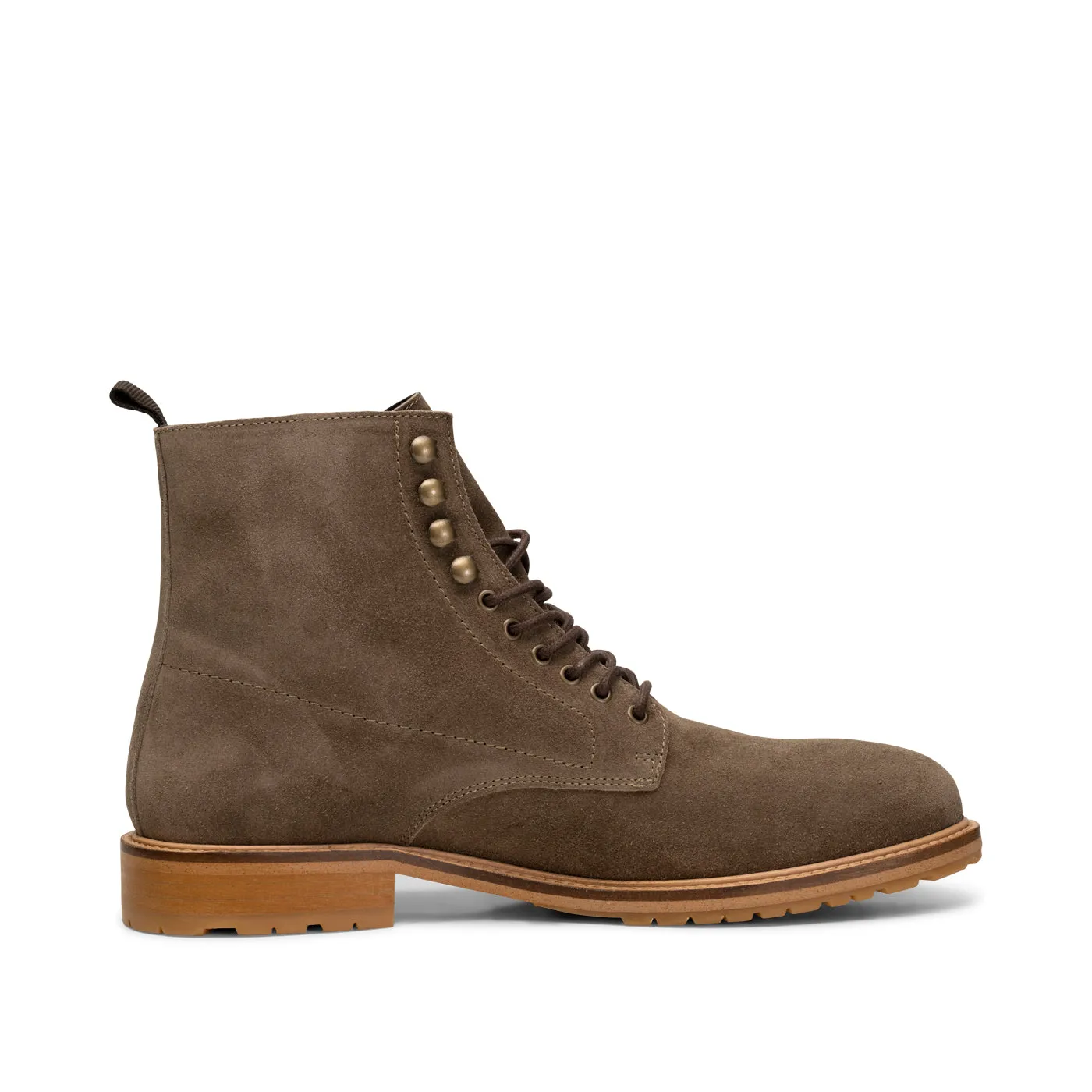York snørestøvle ruskind - KHAKI